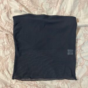 Black Sheer Tube Top